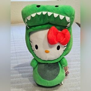 Universal Studios Hello Kitty Jurassic Park Green Dinosaur Costume Plush Sanrio